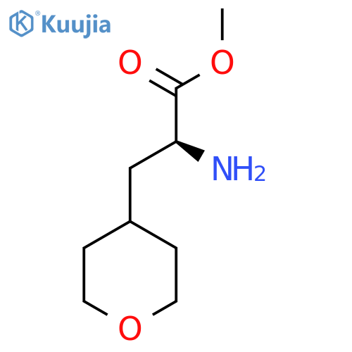 methyl (2S)-2-amino-3-tetrahydropyran-4-yl-propanoate structure