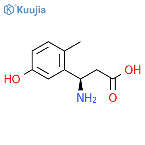 (3R)-3-AMINO-3-(3-HYDROXY-6-METHYLPHENYL)PROPANOIC ACID structure