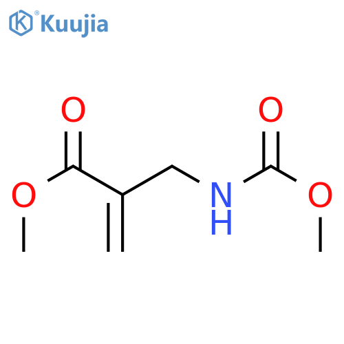 2-Propenoic acid,2-[[(methoxycarbonyl)amino]methyl]-, methyl ester structure