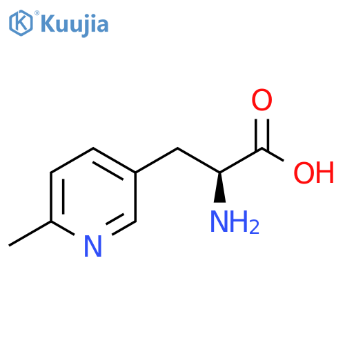 (2S)-2-amino-3-(6-methyl-3-pyridyl)propanoic acid structure
