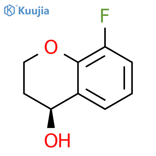(4S)-8-fluoro-3,4-dihydro-2H-1-benzopyran-4-ol structure
