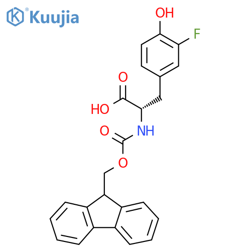 N-Fmoc-3-fluoro-L-tyrosine structure