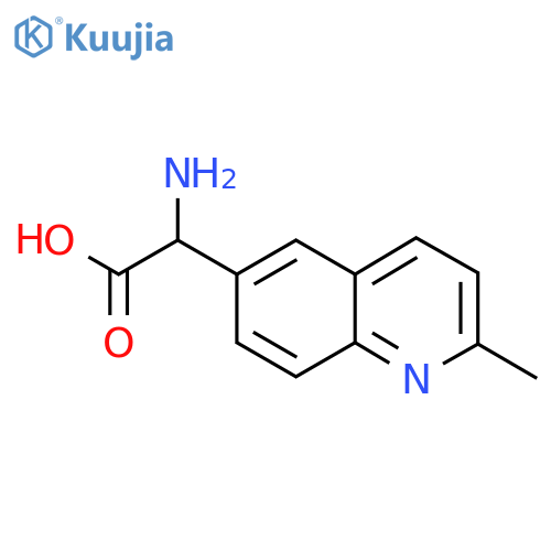 2-Amino-2-(2-methylquinolin-6-yl)acetic acid structure