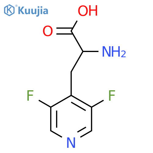 2-amino-3-(3,5-difluoropyridin-4-yl)propanoic acid structure
