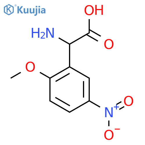 2-Amino-2-(2-methoxy-5-nitrophenyl)acetic acid structure