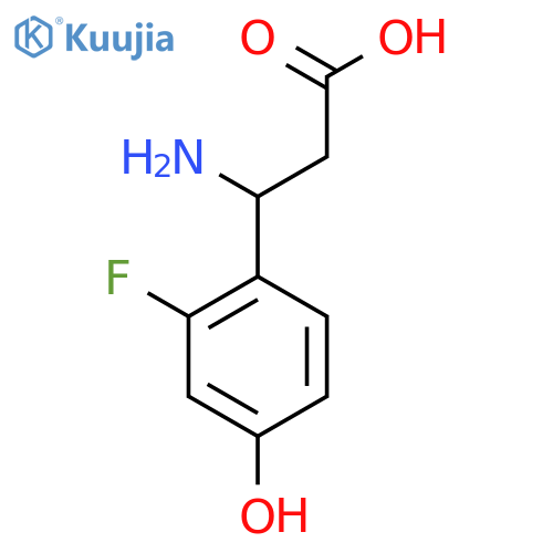 3-AMINO-3-(2-FLUORO-4-HYDROXYPHENYL)PROPANOIC ACID structure