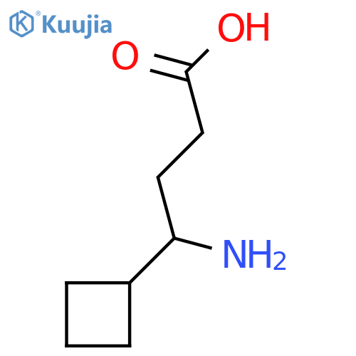 4-amino-4-cyclobutylbutanoic acid structure