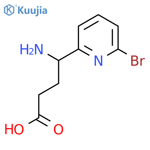 4-amino-4-(6-bromopyridin-2-yl)butanoic acid structure