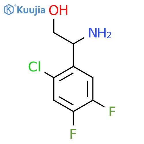 2-amino-2-(2-chloro-4,5-difluorophenyl)ethan-1-ol structure