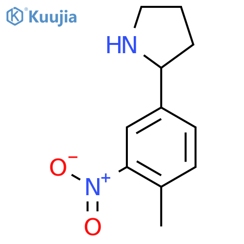 2-(4-Methyl-3-nitrophenyl)pyrrolidine structure