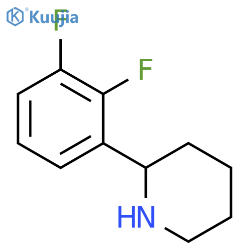 2-(2,3-difluorophenyl)piperidine structure