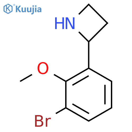 2-(3-bromo-2-methoxyphenyl)azetidine structure