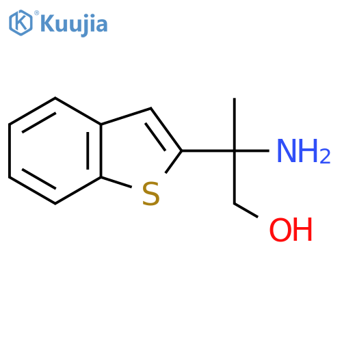 2-amino-2-(1-benzothiophen-2-yl)propan-1-ol structure