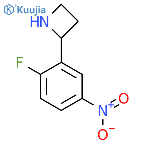 2-(2-fluoro-5-nitrophenyl)azetidine structure