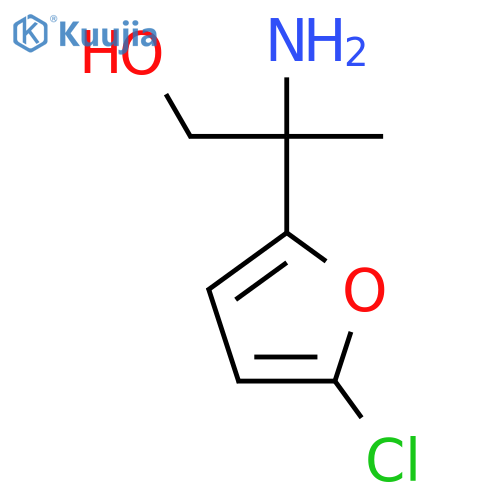 2-amino-2-(5-chlorofuran-2-yl)propan-1-ol structure