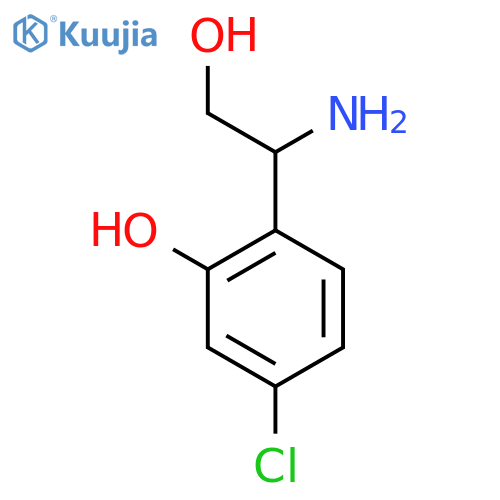 2-(1-amino-2-hydroxyethyl)-5-chlorophenol structure