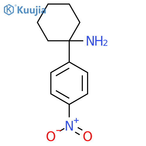 1-(4-nitrophenyl)cyclohexan-1-amine structure
