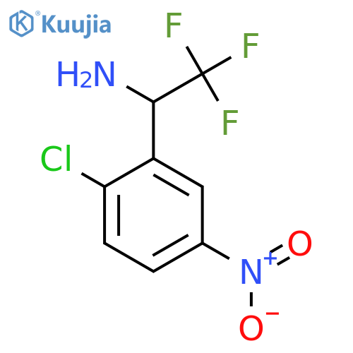 1-(2-chloro-5-nitrophenyl)-2,2,2-trifluoroethan-1-amine structure