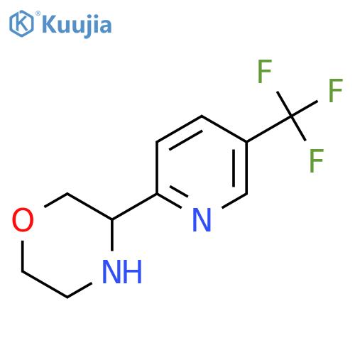 3-5-(trifluoromethyl)pyridin-2-ylmorpholine structure