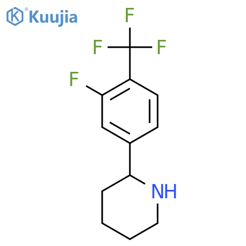 2-3-fluoro-4-(trifluoromethyl)phenylpiperidine structure