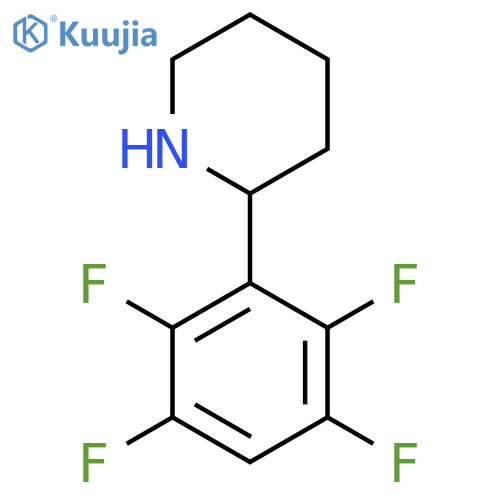 2-(2,3,5,6-tetrafluorophenyl)piperidine structure