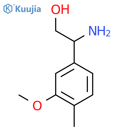 2-amino-2-(3-methoxy-4-methylphenyl)ethan-1-ol structure