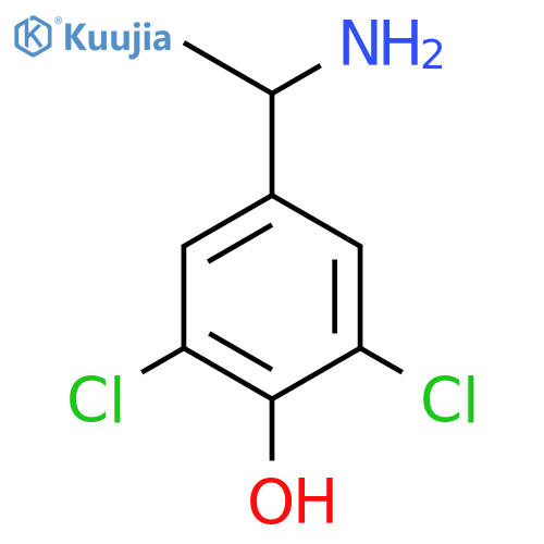 4-(1-aminoethyl)-2,6-dichlorophenol structure