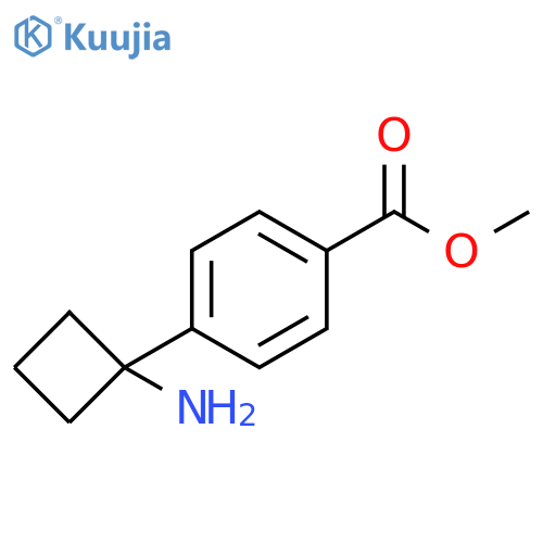 methyl 4-(1-aminocyclobutyl)benzoate structure