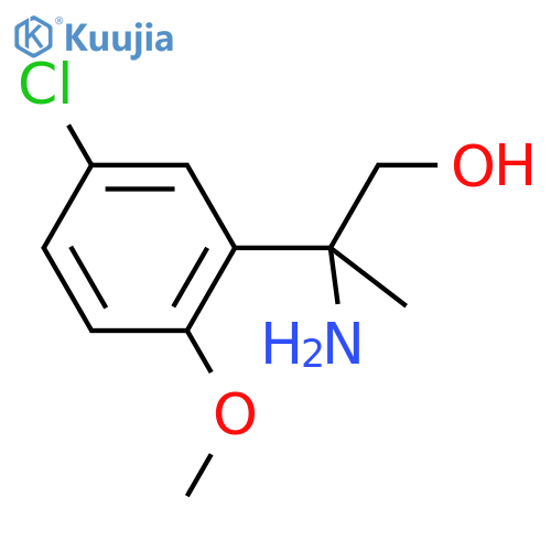 2-amino-2-(5-chloro-2-methoxyphenyl)propan-1-ol structure