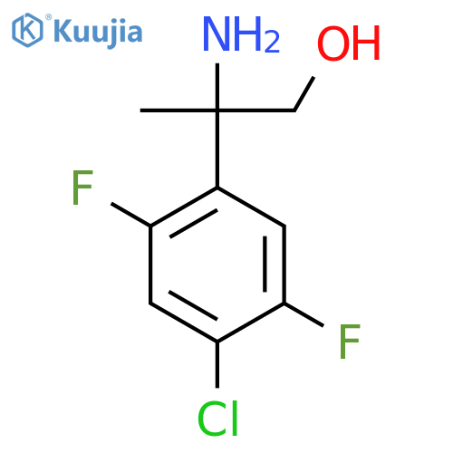 2-amino-2-(4-chloro-2,5-difluorophenyl)propan-1-ol structure