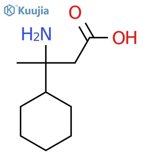 3-amino-3-cyclohexylbutanoic acid structure
