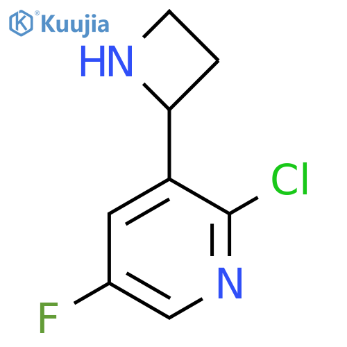 3-(azetidin-2-yl)-2-chloro-5-fluoropyridine structure