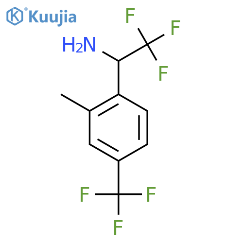 2,2,2-trifluoro-1-2-methyl-4-(trifluoromethyl)phenylethan-1-amine structure