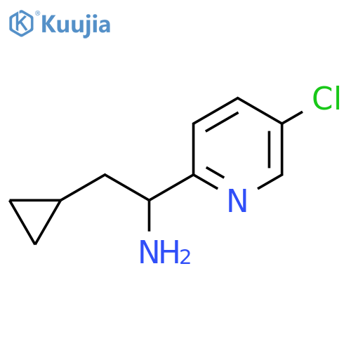 1-(5-chloropyridin-2-yl)-2-cyclopropylethan-1-amine structure