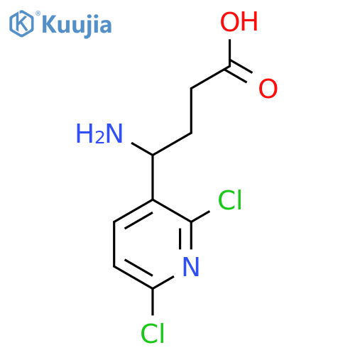 4-amino-4-(2,6-dichloropyridin-3-yl)butanoic acid structure