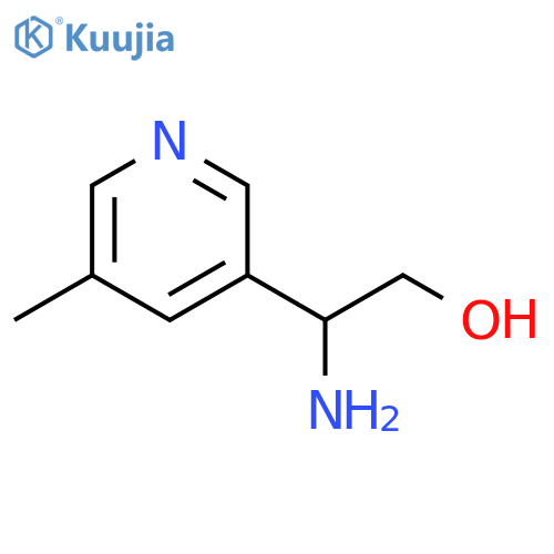2-amino-2-(5-methylpyridin-3-yl)ethan-1-ol structure
