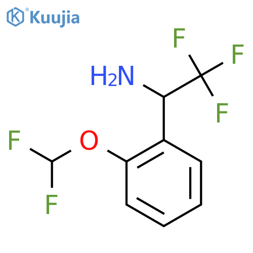 1-2-(difluoromethoxy)phenyl-2,2,2-trifluoroethan-1-amine structure
