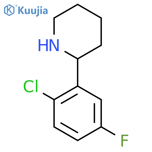 2-(2-CHLORO-5-FLUOROPHENYL)PIPERIDINE structure