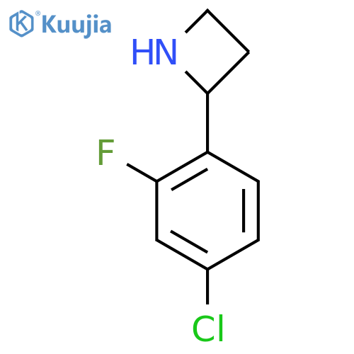 2-(4-chloro-2-fluorophenyl)azetidine structure
