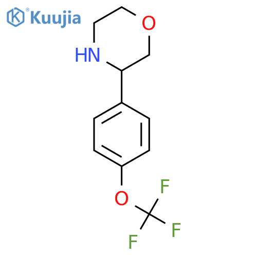 3-4-(trifluoromethoxy)phenylmorpholine structure