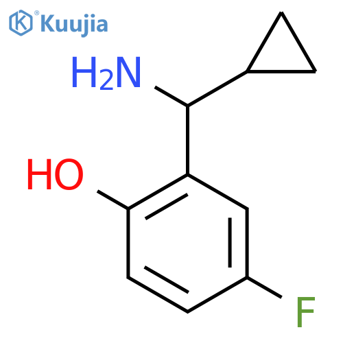 2-amino(cyclopropyl)methyl-4-fluorophenol structure