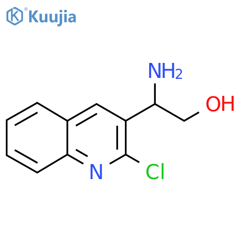 2-amino-2-(2-chloroquinolin-3-yl)ethan-1-ol structure