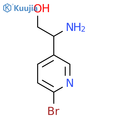 2-AMINO-2-(6-BROMOPYRIDIN-3-YL)ETHAN-1-OL structure