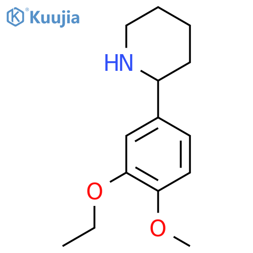 2-(3-ethoxy-4-methoxyphenyl)piperidine structure