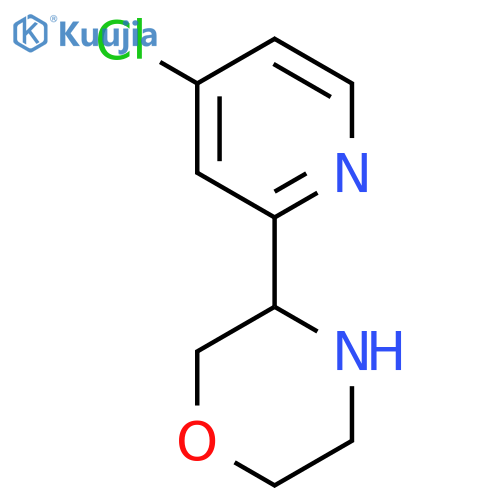 3-(4-chloropyridin-2-yl)morpholine structure