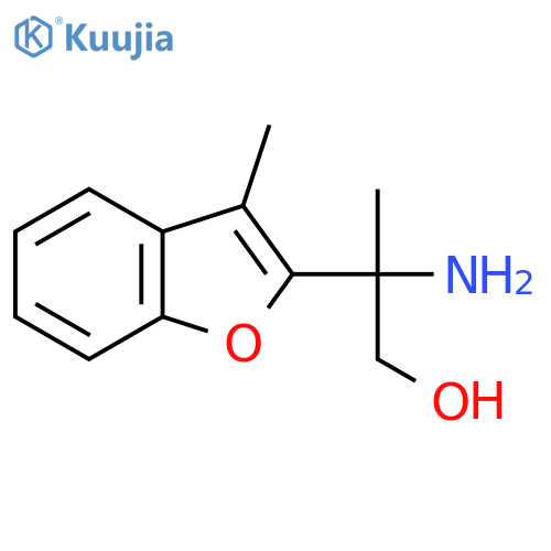 2-amino-2-(3-methyl-1-benzofuran-2-yl)propan-1-ol structure