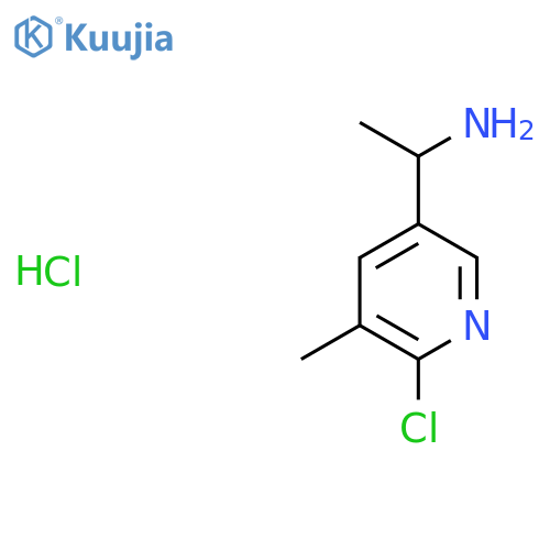1-(6-chloro-5-methylpyridin-3-yl)ethan-1-amine structure