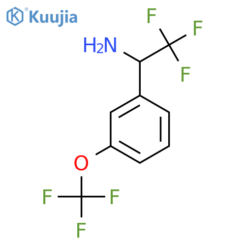 2,2,2-trifluoro-1-3-(trifluoromethoxy)phenylethan-1-amine structure