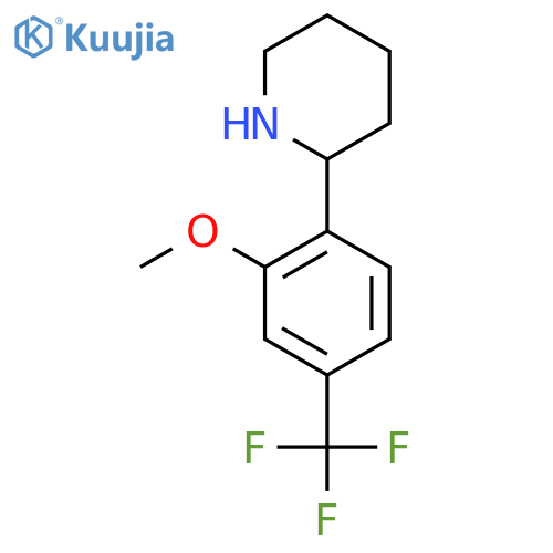 2-2-methoxy-4-(trifluoromethyl)phenylpiperidine structure