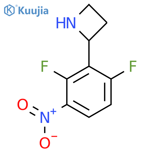 2-(2,6-difluoro-3-nitrophenyl)azetidine structure